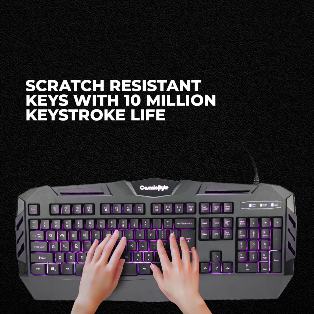 cosmic byte dark matter gaming keyboard and mouse 
